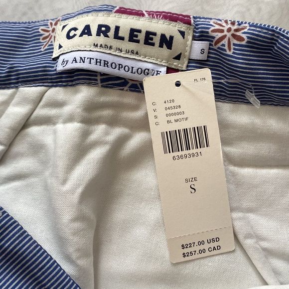 Anthropologie Carleen Floral Quilted Mini Skirt - Picture 7 of 8